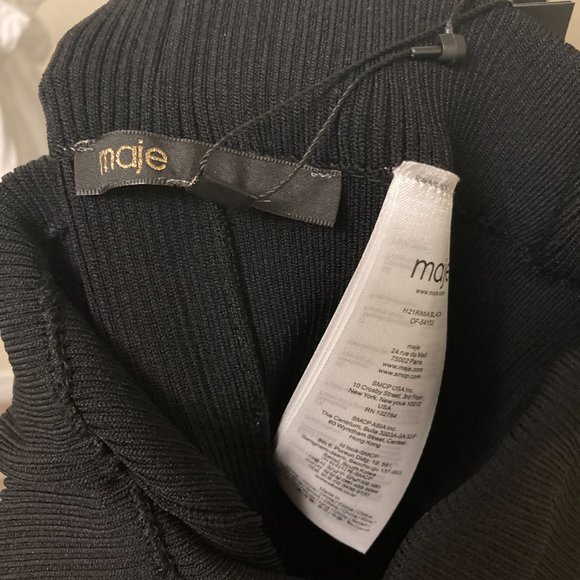 COPY - Maje Black Flared Pants - Picture 4 of 4